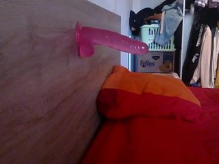 A bit of anal pleasure with my suction cup dildo !