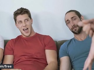 (Colby Keller, Jacob Peterson, Paul Canon, Roman Cage, Trevor Long) - My Whore Of A Roommate - Jizz Orgy - Trailer preview - Men.com